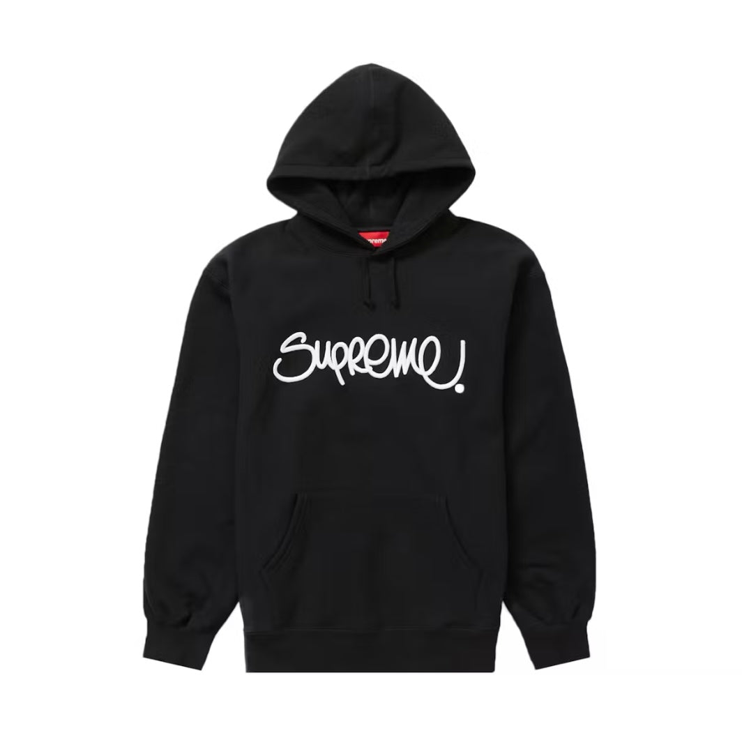 Supreme Raised Hardstyle Hoodie Black (SS22)
