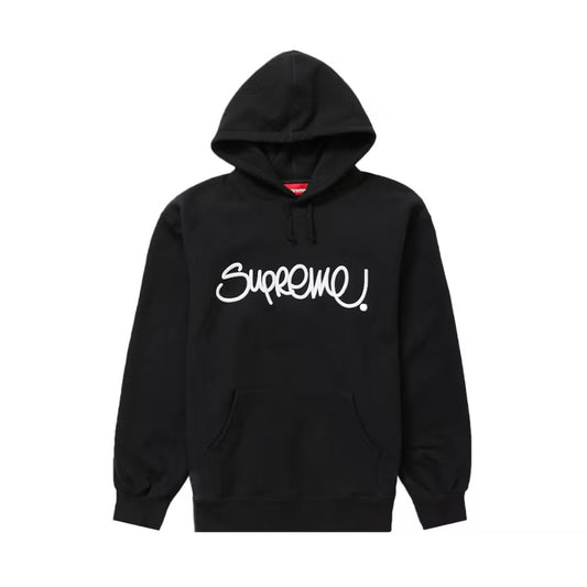 Supreme Raised Hardstyle Hoodie Black (SS22)