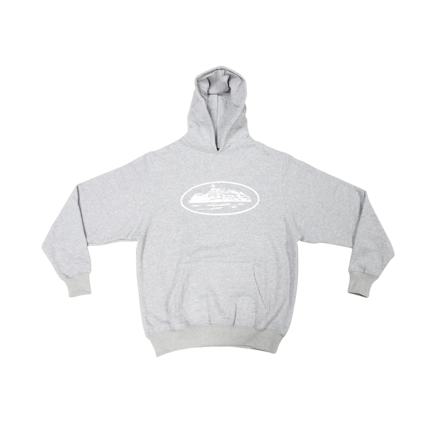 CORTEIZ ALCATRAZ HOODIE GREY/WHITE
