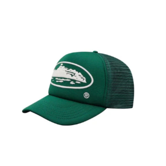 CORTEIZ ALCATRAZ TRUCKER CAP ‘GREEN WHITE’