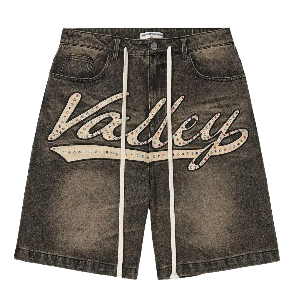 Vale Forever Skittles Denim Jorts Washed Blue
