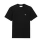AMI Paris Embroidered Tee Black White
