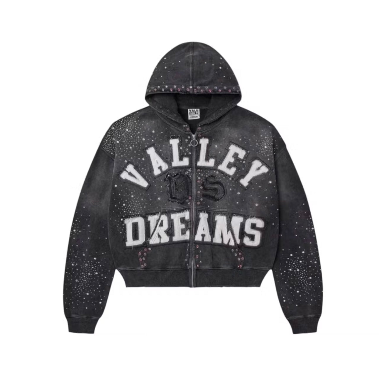 Vale Forever Classico Zip Up Hoodie Black