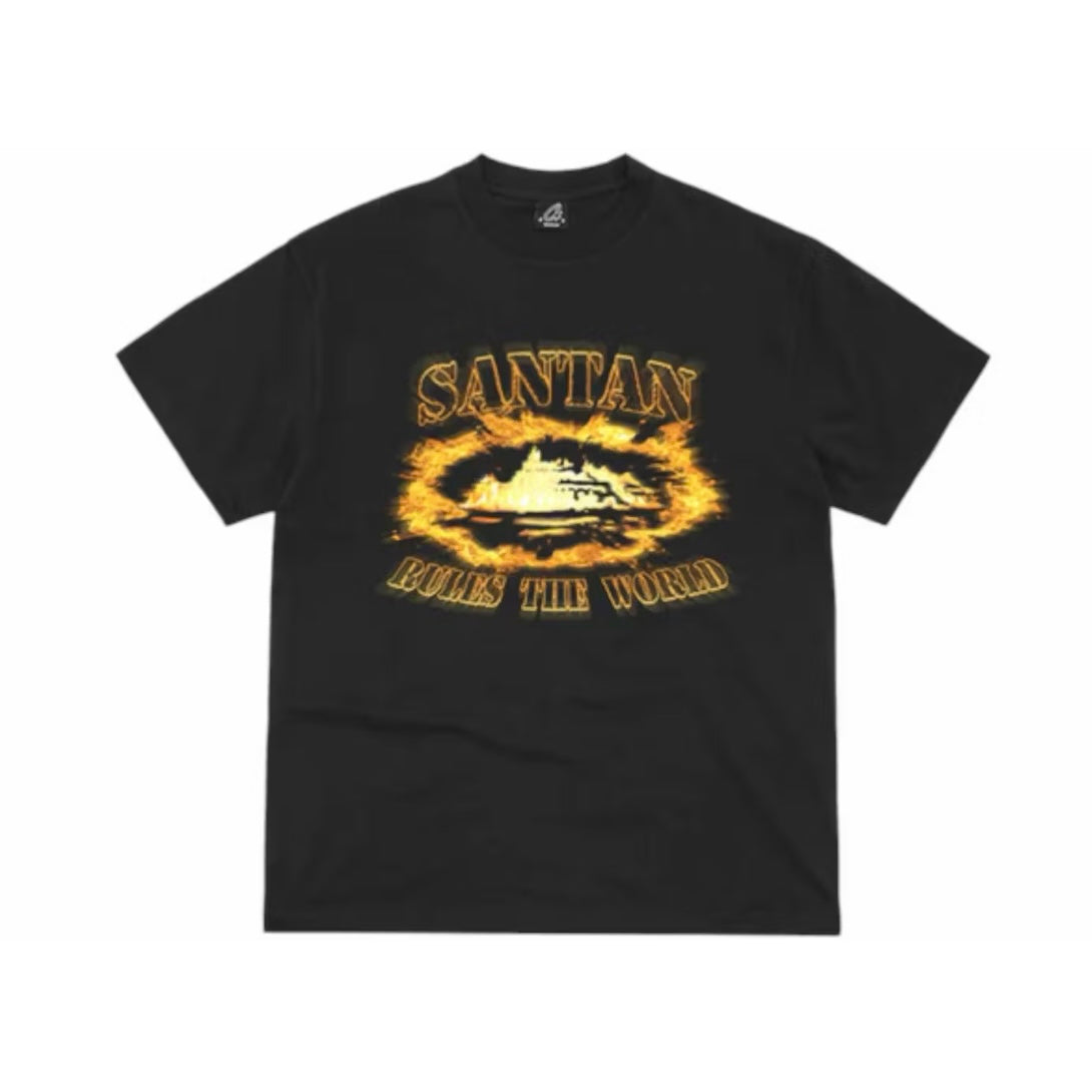 CORTEIZ SANTAN ALCATRAZ TEE BLACK (NEW BLANK)