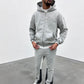 Siarr Puff Zip Hoodie Light Grey