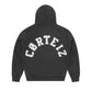 Corteiz College Arch Logo Zip Hoodie Black