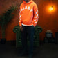 Siarr Applique Hoodie Orange