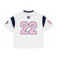 BROKEN PLANET FOOTBALL JERSEY WHITE PINK NAVY