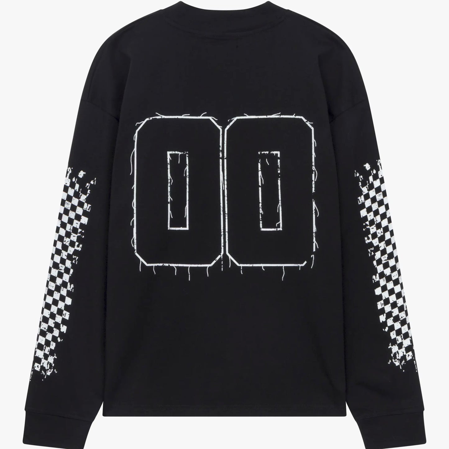 Siarr Chequered Longsleeve Tee Black