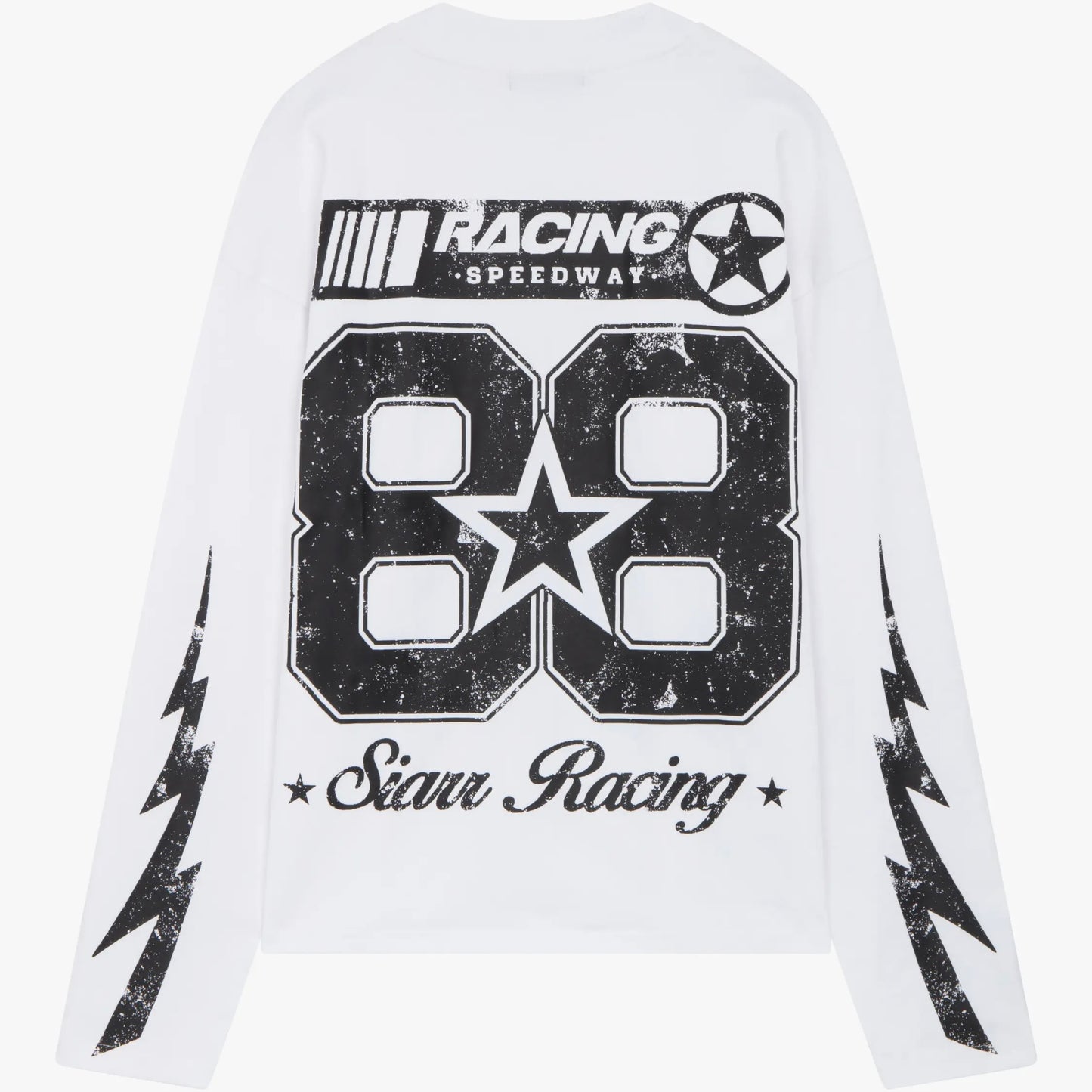 Siarr Speedway Longsleeve Tee White