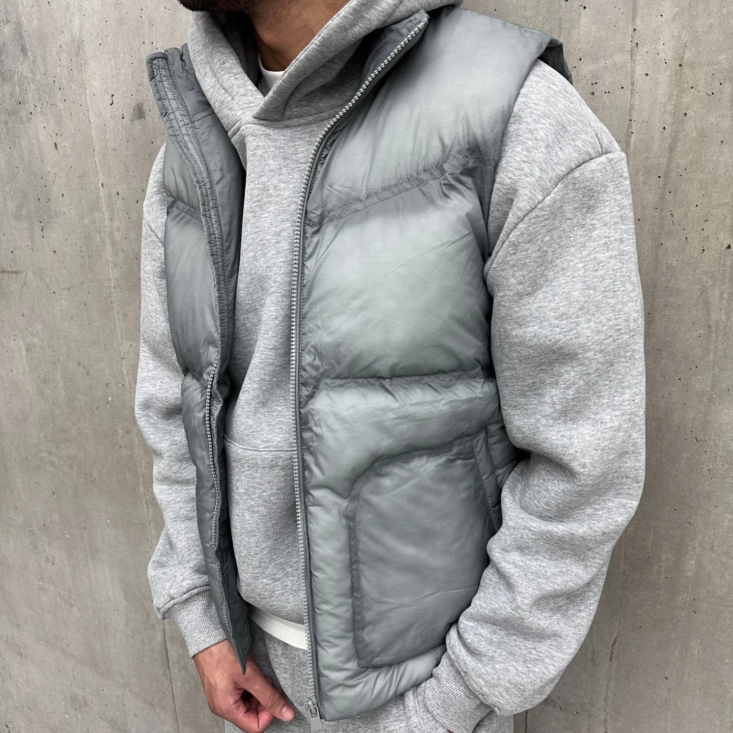 Siarr Contrast Puffer Gilet