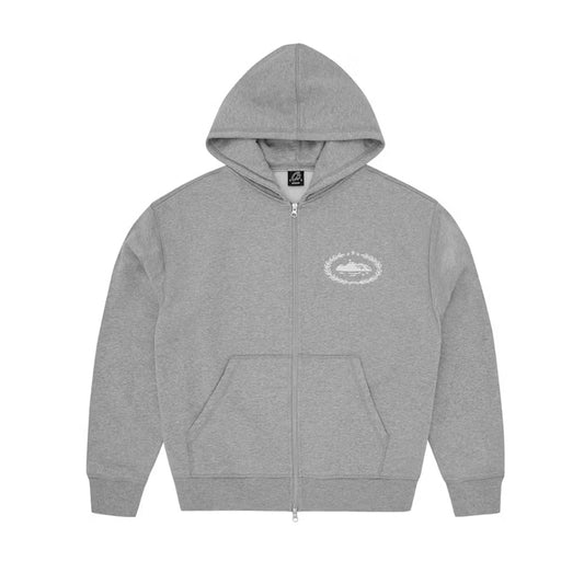 CORTEIZ SUPERIOR ROYALE ZIP UP HOODIE GREY