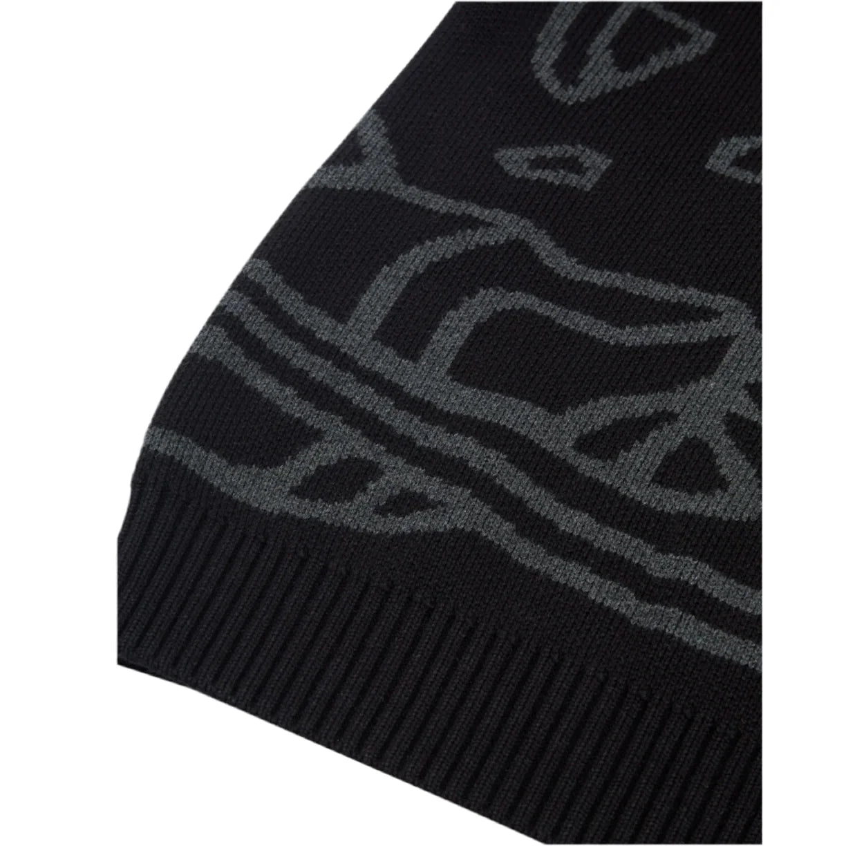 BROKEN PLANET KNIT SWEATER MIDNIGHT BLACK