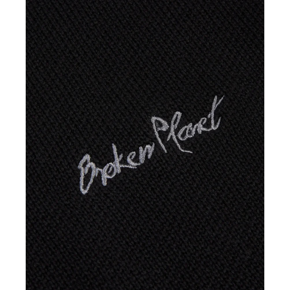 BROKEN PLANET KNIT SWEATER MIDNIGHT BLACK