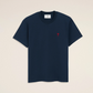 AMI Paris Embroidered Tee Navy