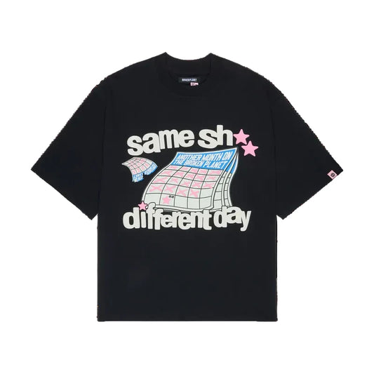 BROKEN PLANET DIFFERENT DAY TEE BLACK