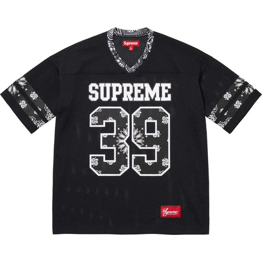 SUPREME BANDANA FOOTBALL JERSEY BLACK