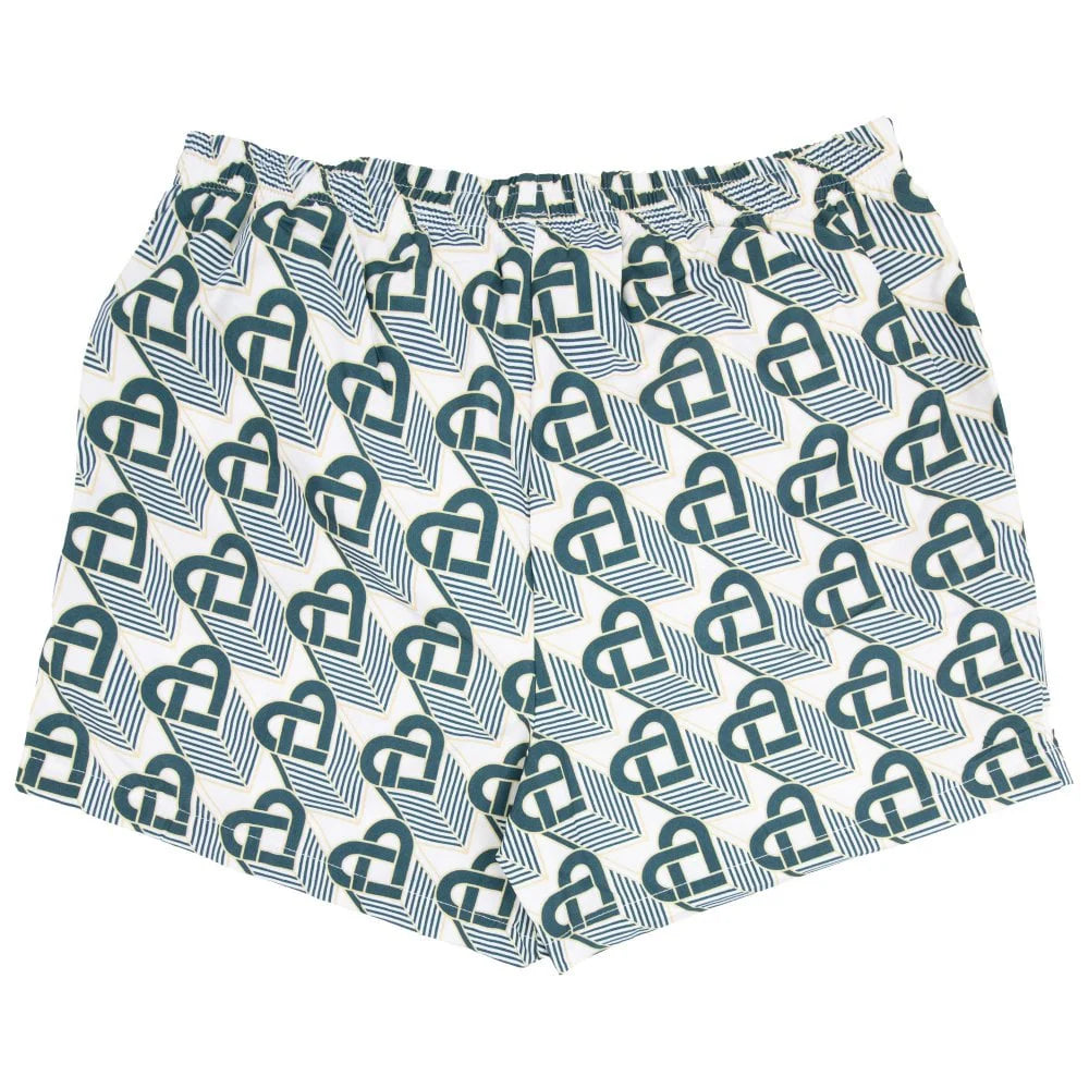 Casablanca Heart Monogram Swim Shorts Green