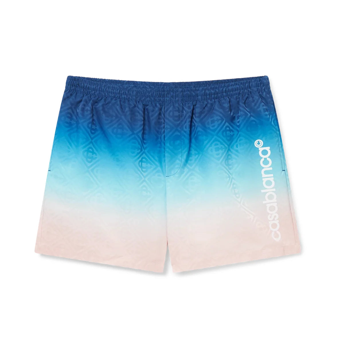 Casablanca Jacquard Swim Shorts Blue Gradient