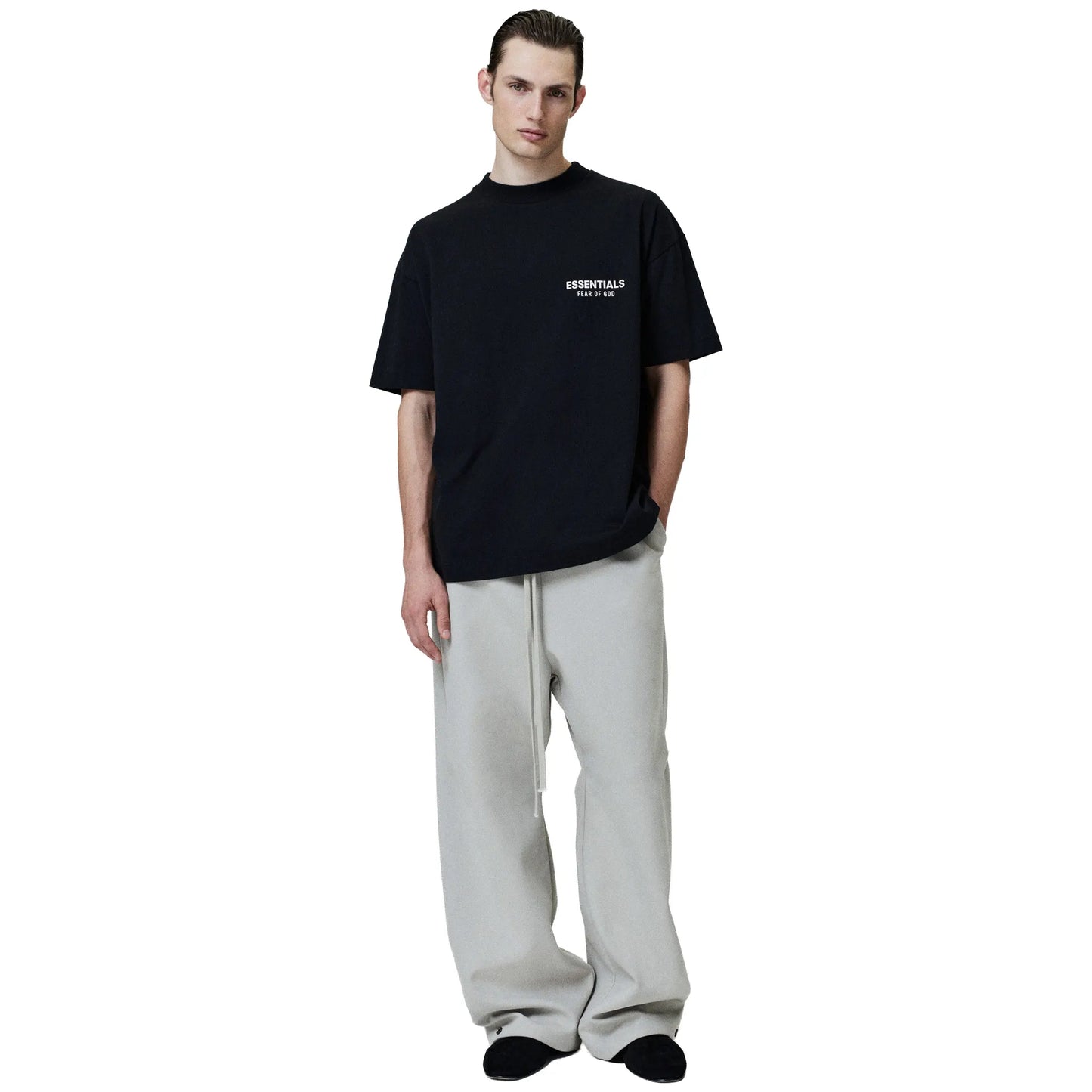 ESSENTIALS AW24 TEE ‘BLACK WHITE’
