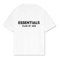ESSENTIALS AW24 TEE ‘WHITE BLACK’