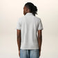AMI Paris Embroidered Polo Shirt Grey