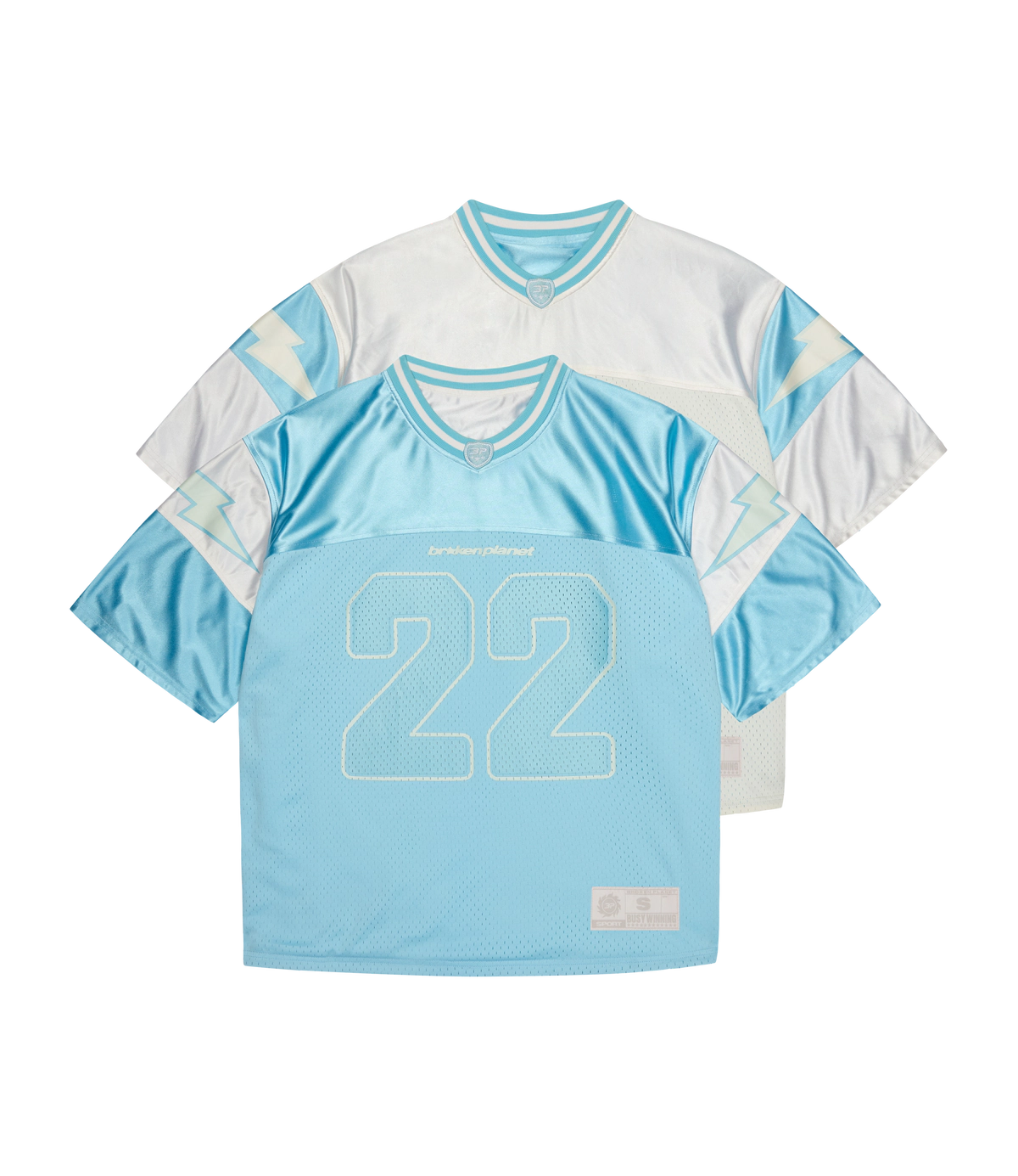 Broken Planet Reversible Jersey Ice Blue