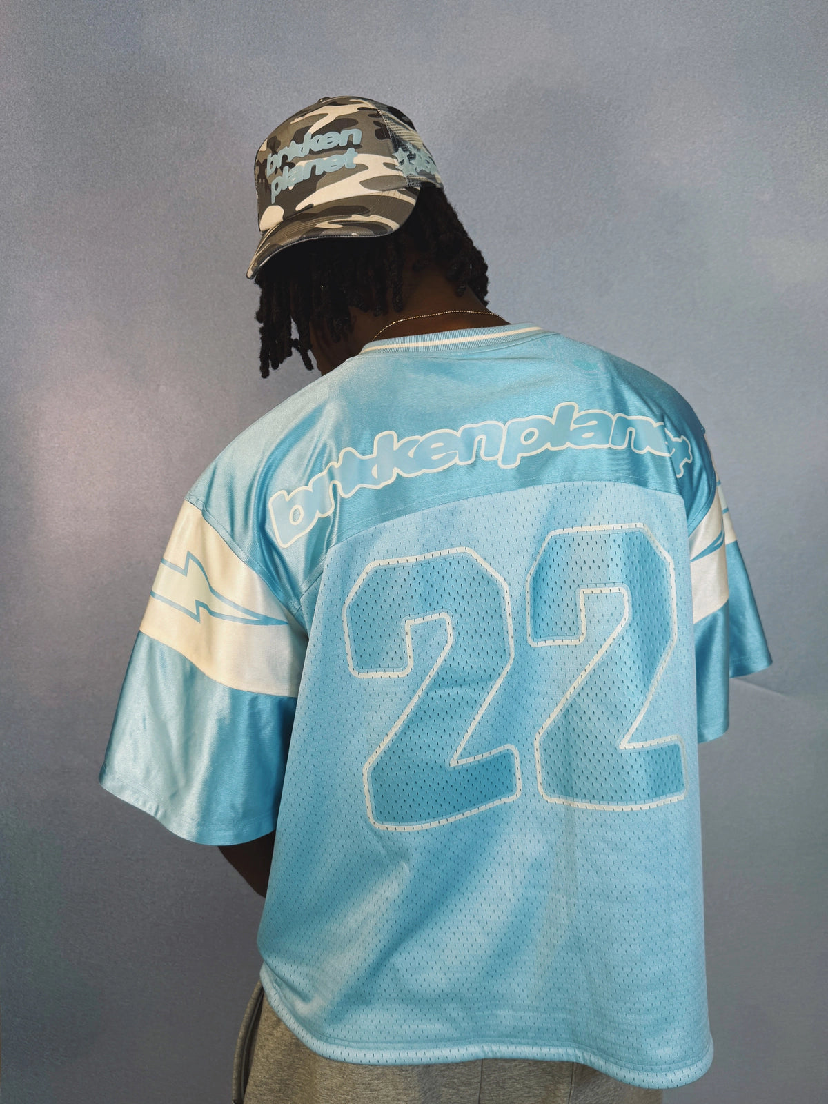 Broken Planet Reversible Jersey Ice Blue