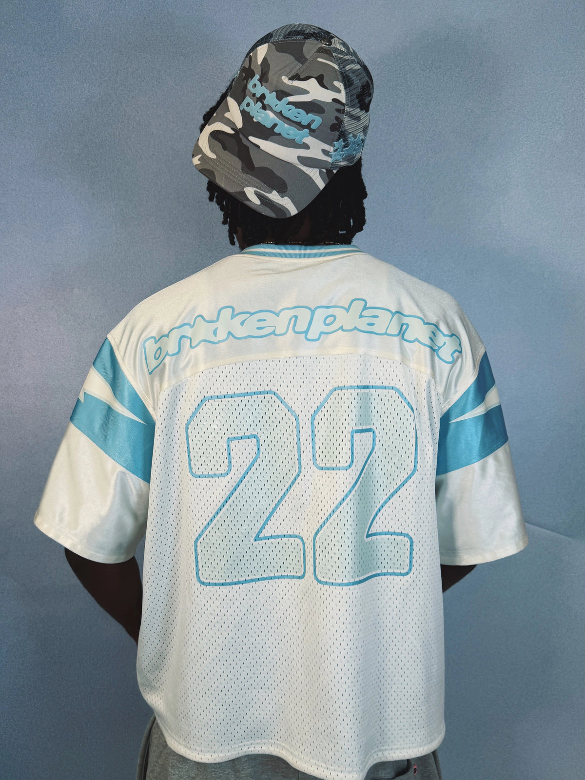 Broken Planet Reversible Jersey Ice Blue