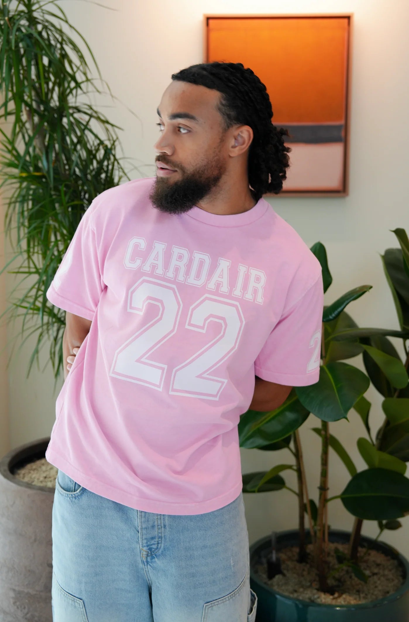 Cardair Varsity Tee Pink