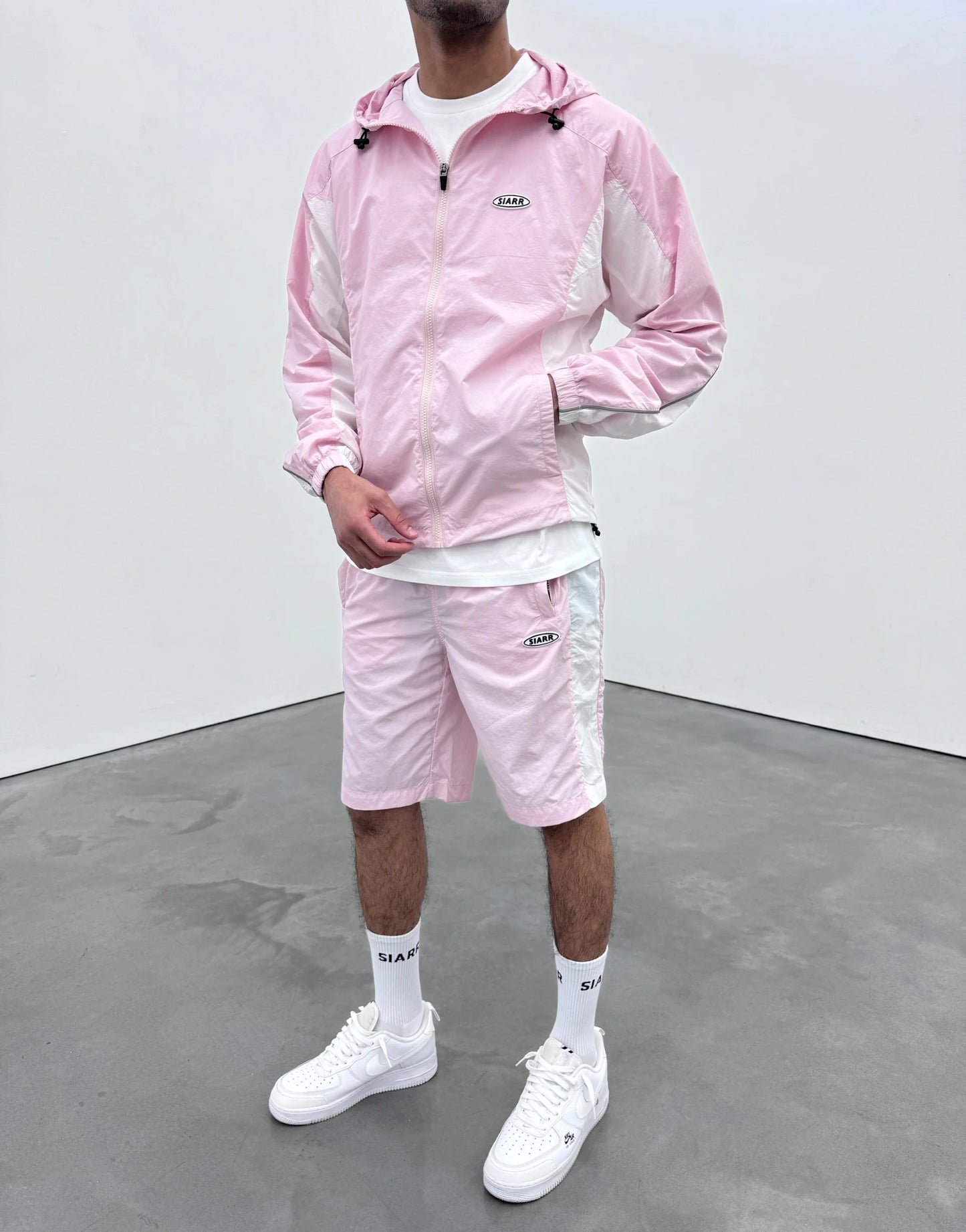 Siarr Orbit Shorts Baby Pink
