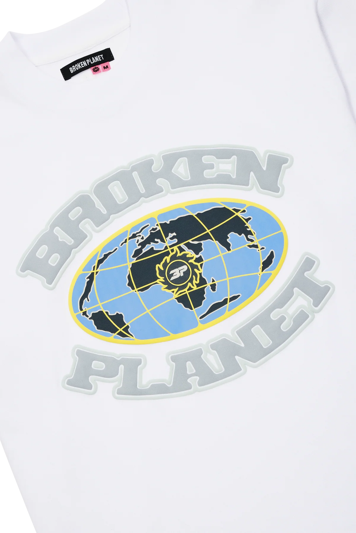 BROKEN PLANET GRID TEE WHITE