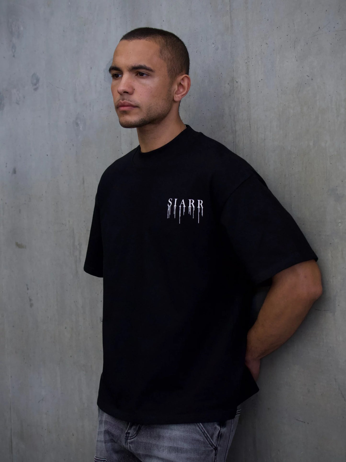 Siarr Drip Tee Black