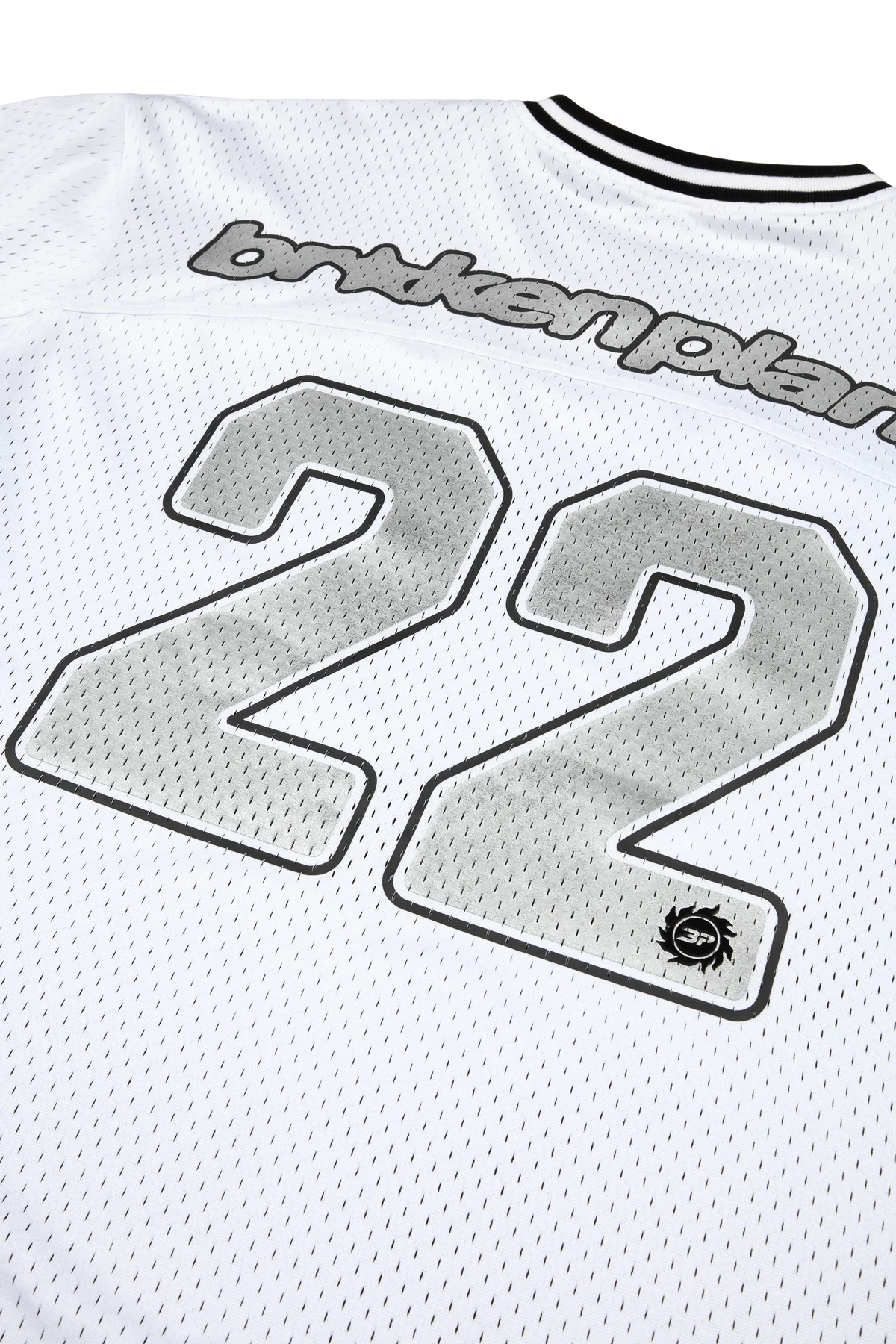 BROKEN PLANET REVERSIBLE MESH JERSEY BLACK WHITE
