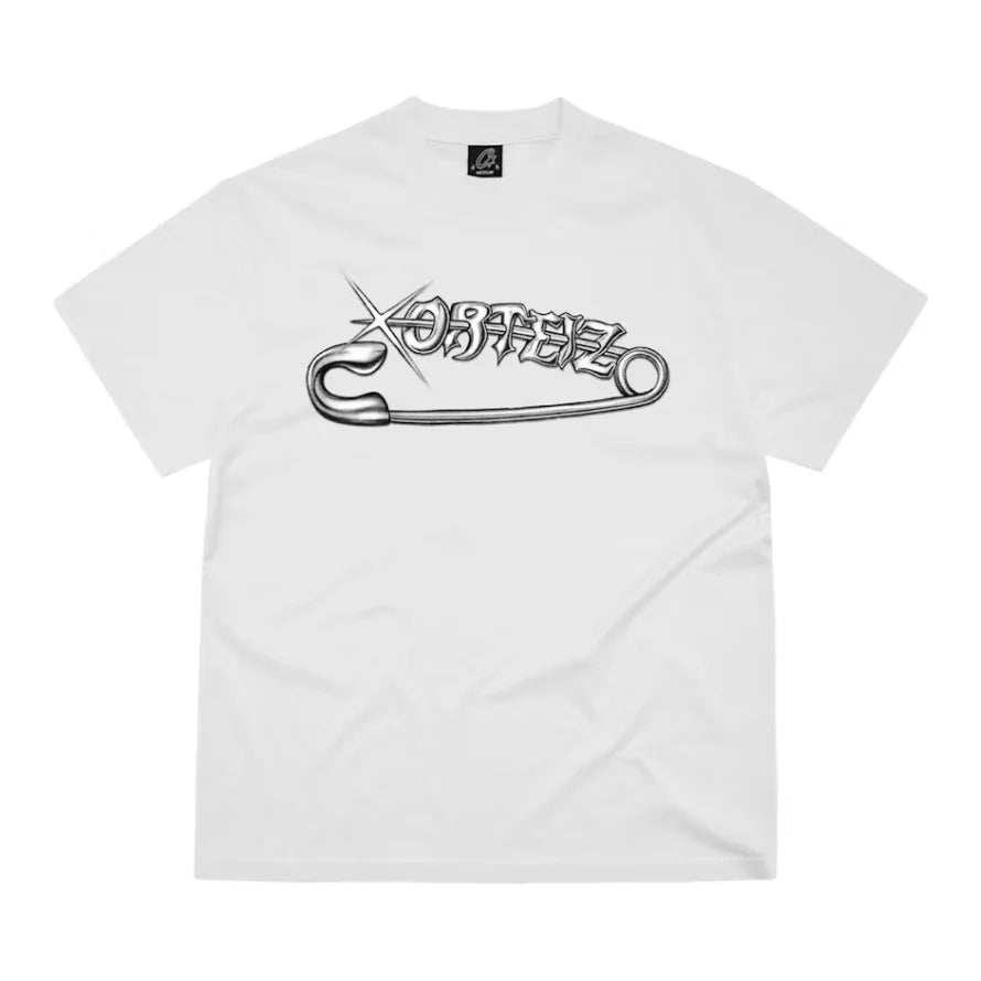 CORTEIZ SAFETY PIN TEE WHITE (NEW BLANK)