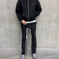 Siarr Puff Zip Hoodie Black