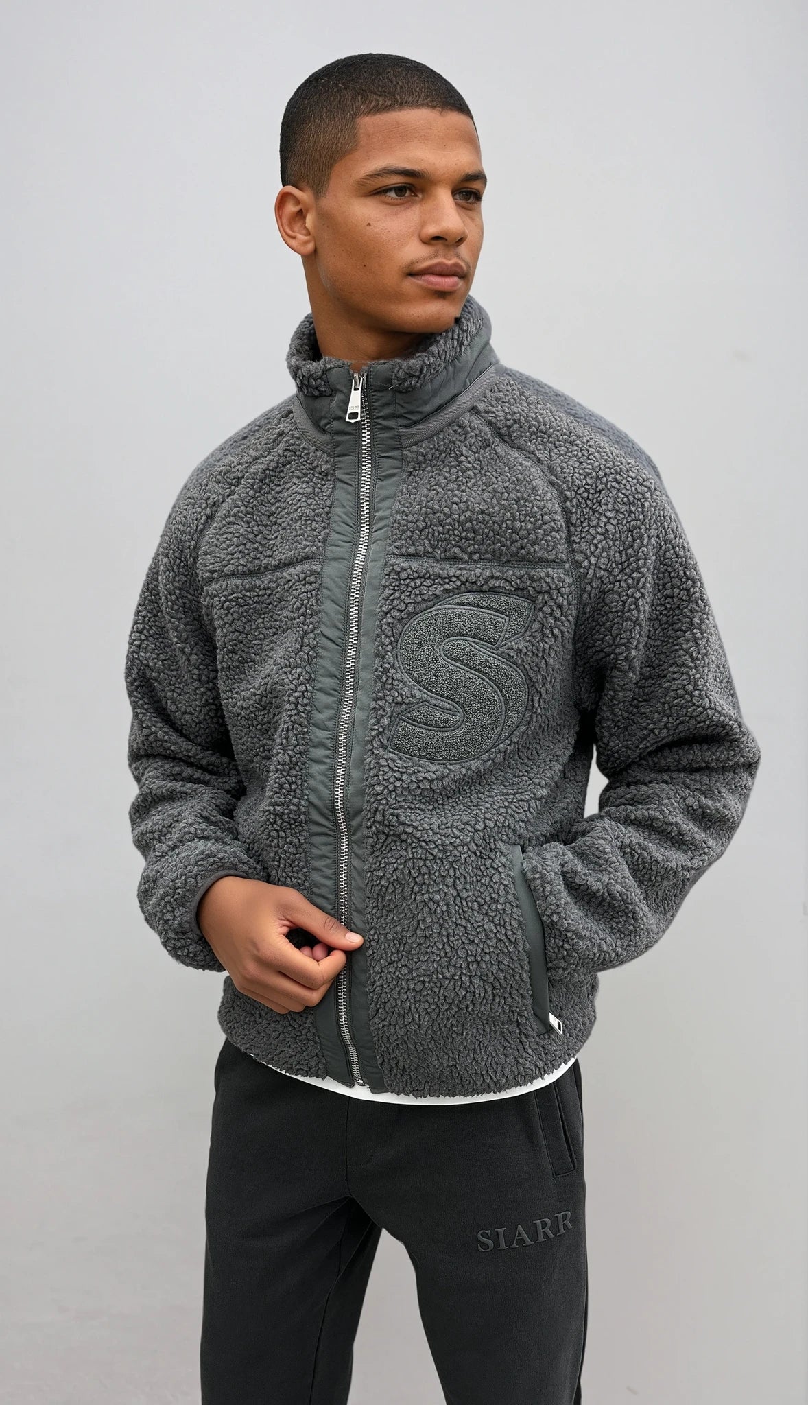 Siarr Polar Fleece Charcoal