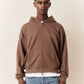 Coszus Embroidered Zip Hoodie Brown