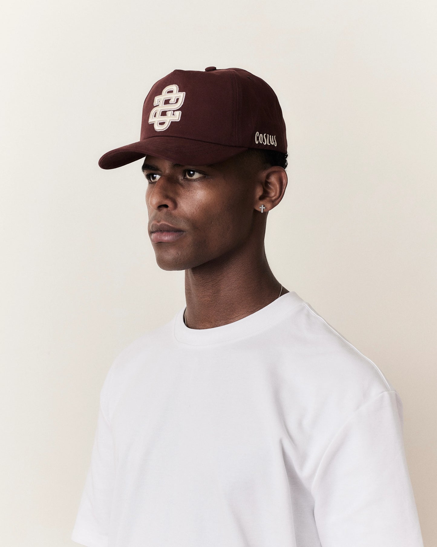 Coszus Initials Cap Burgundy