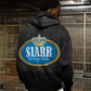 Siarr Crown Hoodie Washed Black