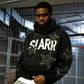 Siarr Star Hoodie Washed Black
