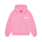 BROKEN PLANET STAR ZIP UP HOODIE PINK
