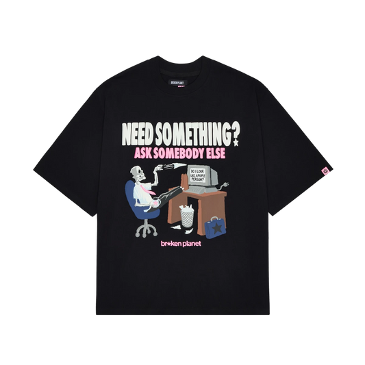 BROKEN PLANET NEED SOMETHING TEE BLACK
