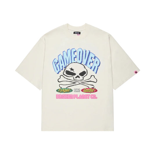 BROKEN PLANET GAME OVER TEE VANILLA