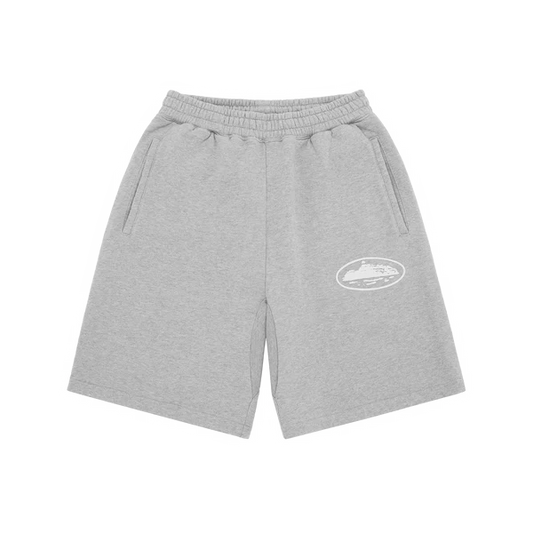 CORTEIZ PUFF PRINT SWEAT SHORTS GREY