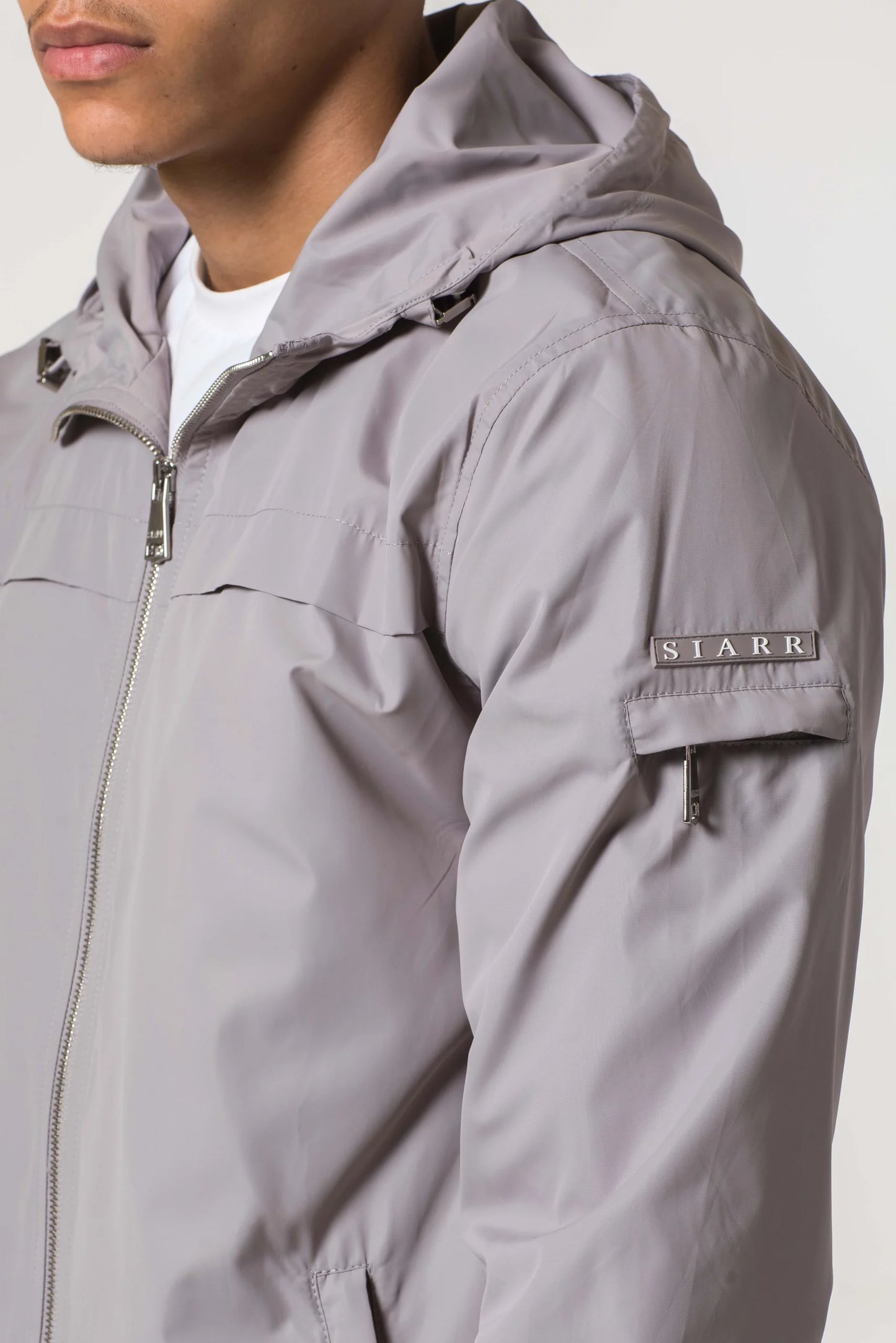 Siarr Windbreaker Jacket Grey
