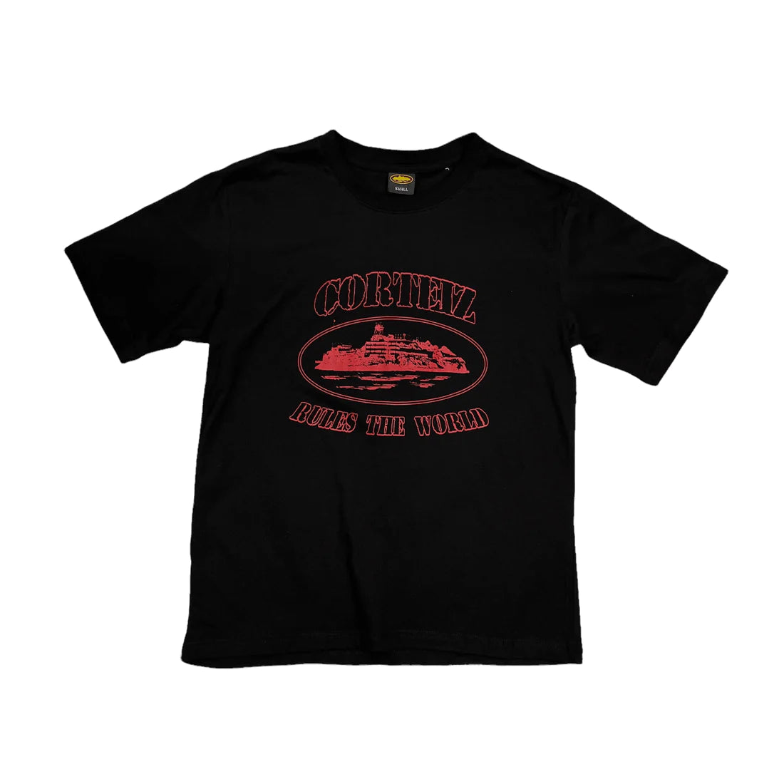 CORTEIZ ALCATRAZ TEE BLACK RED (OLD BLANK)