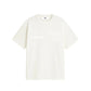 Patchwrk Distressed Barcode Tee Off White