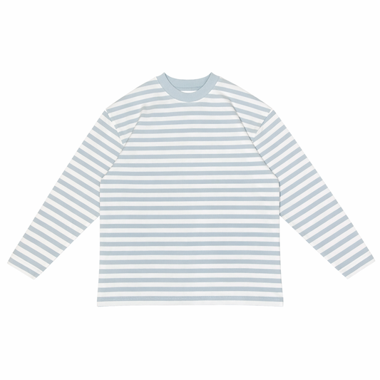 Baire Atelier Striped Long Sleeve Tee Blue