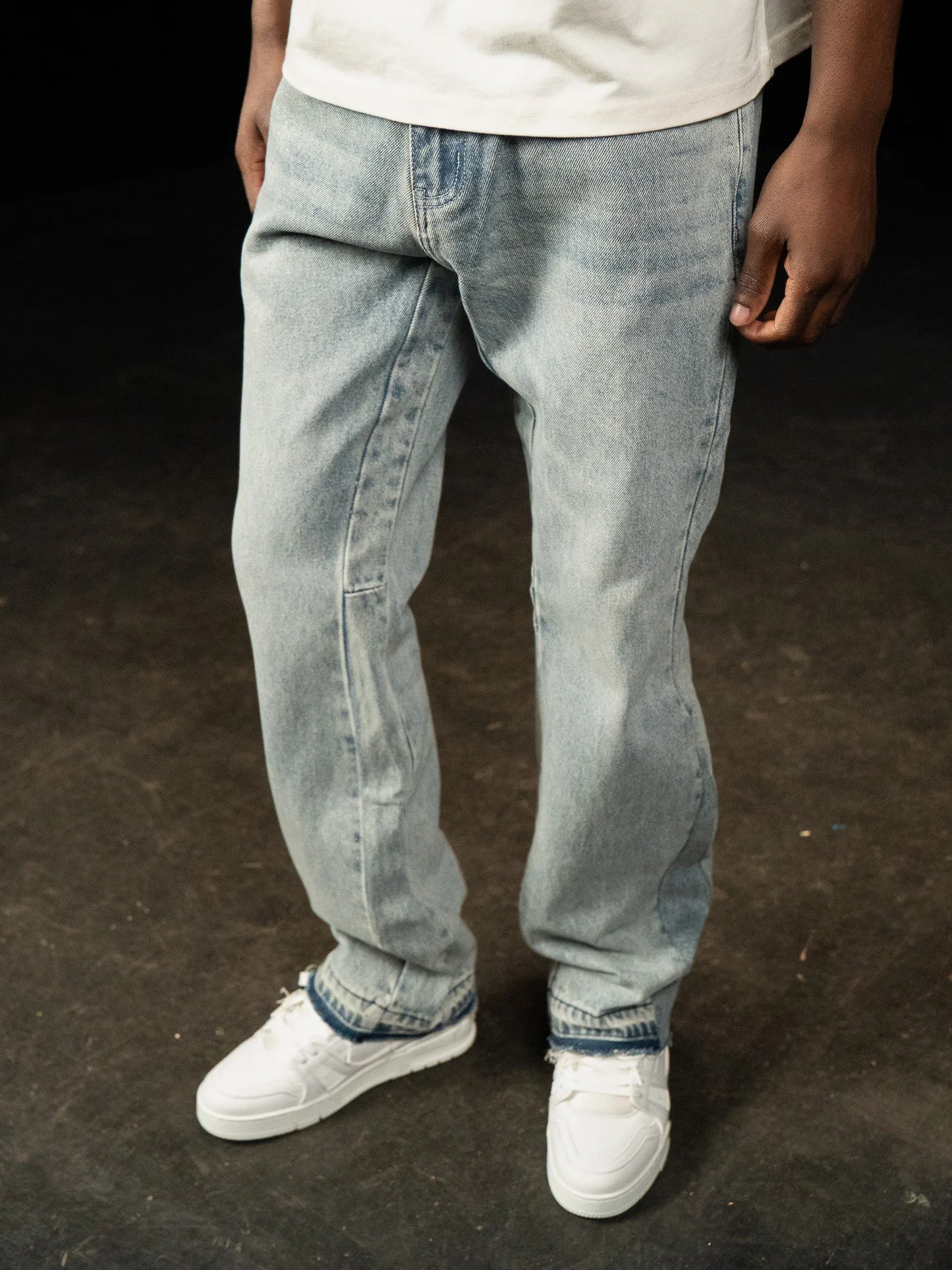 Siarr Flared Jeans Triple Blue